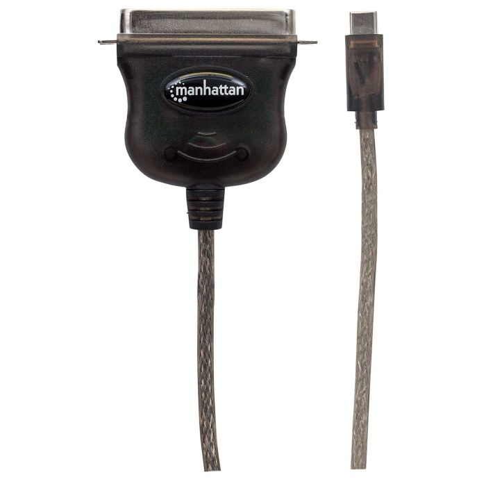 CONVERTIDOR MANHATTAN PARA IMPRESORA USB-C FULL SPEED A PARALELO CEN36 1M COLOR NEGRO