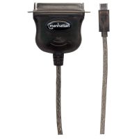 CONVERTIDOR MANHATTAN PARA IMPRESORA USB-C FULL SPEED A PARALELO CEN36 1M COLOR NEGRO