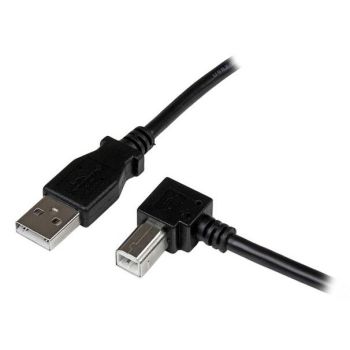 STARTECH.COM CABLE ADAPTADOR USB 3M PARA IMPRESORA ACODADO - 1X USB A MACHO - 1X USB B MACHO EN ÁNGULO DERECHO
