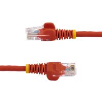 STARTECH.COM CABLE DE RED DE 0,5M ROJO CAT5E ETHERNET RJ45 SIN ENGANCHES