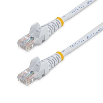 STARTECH.COM CABLE DE RED DE 0,5M BLANCO CAT5E ETHERNET RJ45 SIN ENGANCHES