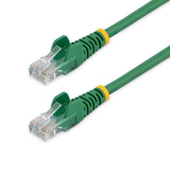 STARTECH.COM CABLE DE RED DE 0,5M VERDE CAT5E ETHERNET RJ45 SIN ENGANCHES