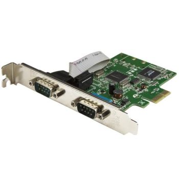 TARJETA PCI EXPRESS SERIAL DE 2 PUERTOS DB9 RS232 CON UART 16C1050 - ADAPTADOR INTERNO SERIAL PCI-E - STARTECH.COM MOD. 