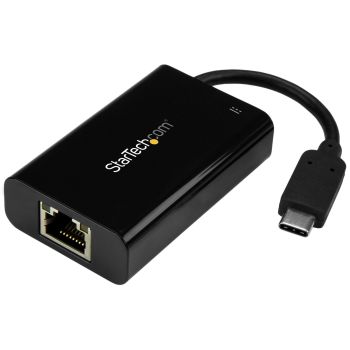 STARTECH.COM ADAPTADOR CONVERTIDOR USB C A ETHERNET GIGABIT CON PD 2.0 - ADAPTADOR DE RED NIC 1GB LAN RJ45 USB TIPO C US