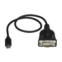 STARTECH.COM ADAPTADOR CONVERSOR USB TIPO C A SERIE DB9 RS232 CON RETENCIÓN DE PUERTOS COM - CABLE CONVERTIDOR DE 40CM U