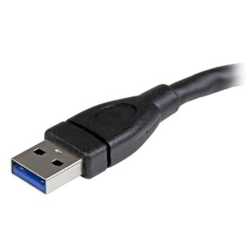 STARTECH.COM CABLE DE 15CM EXTENSOR USB 3.0 - ALARGADOR USB 3.0 SUPERSPEED NEGRO 2