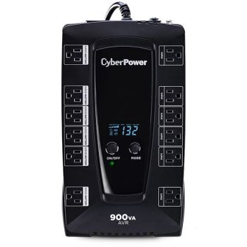 CYBERPOWER AVRG900LCD SISTEMA DE ALIMENTACIÓN ININTERRUMPIDA (UPS) LÍNEA INTERACTIVA 0,9 KVA 480 W 12 SALIDAS AC
