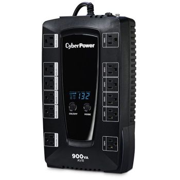 CYBERPOWER AVRG900LCD SISTEMA DE ALIMENTACIÓN ININTERRUMPIDA (UPS) LÍNEA INTERACTIVA 0,9 KVA 480 W 12 SALIDAS AC 2