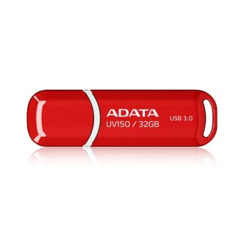 MEMORIA USB ADATA AUV150-32G-RRD, ROJO, 32 GB, USB 3.2