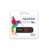 MEMORIA USB ADATA C008 16GB USB 2.0 NEGROROJO (AC008-16G-RKD)