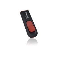 MEMORIA ADATA 32GB USB 2.0 C008 RETRACTIL NEGRO-ROJO