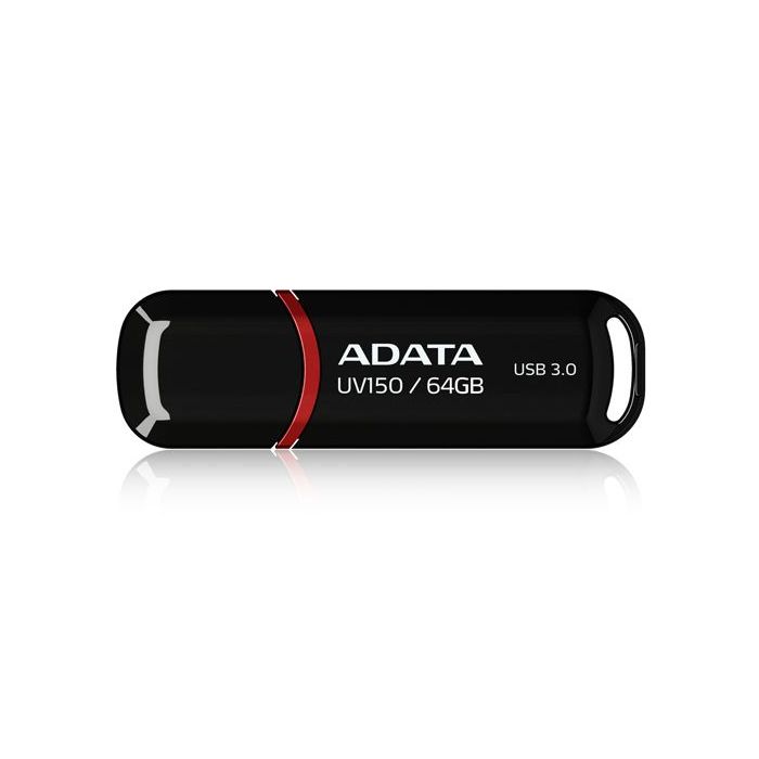 ADATA 64GB DASHDRIVE UV150 UNIDAD FLASH USB USB TIPO A 3.2 GEN 1 (3.1 GEN 1) NEGRO