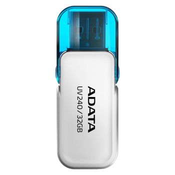 MEMORIA USB ADATA UV240 32GB BLANCO 2.0 (AUV240-32G-RWH)