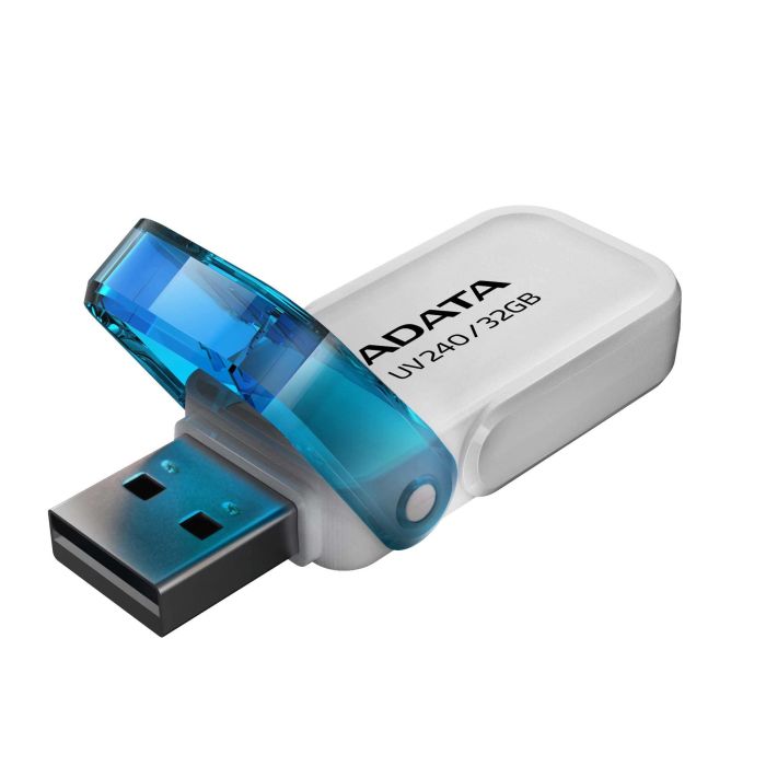 MEMORIA USB ADATA UV240 32GB BLANCO 2.0 (AUV240-32G-RWH)
