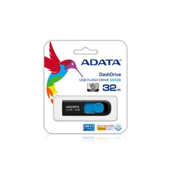 ADATA DASHDRIVE UV128 128GB UNIDAD FLASH USB USB TIPO A 3.2 GEN 1 (3.1 GEN 1) NEGRO, AZUL