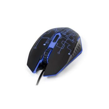 MOUSE VORAGO GAMER MO-501 ÓPTICO ILUMINADO 3200 DPI USB COLOR NEGRO