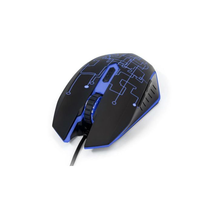 MOUSE VORAGO GAMER MO-501 ÓPTICO ILUMINADO 3200 DPI USB COLOR NEGRO