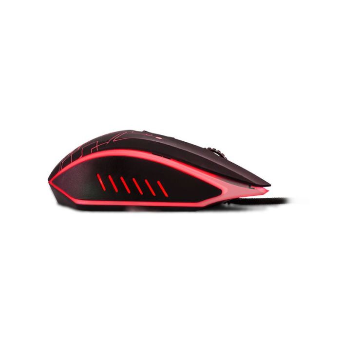 MOUSE VORAGO GAMER MO-501 ÓPTICO ILUMINADO 3200 DPI USB COLOR NEGRO