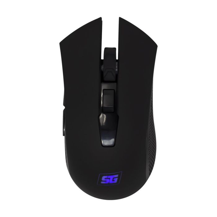 MOUSE VORAGO START THE GAME MO-600 INALÁMBRICO 2400 DPI 6 BOTONES RECARGABLE USB COLOR NEGRO