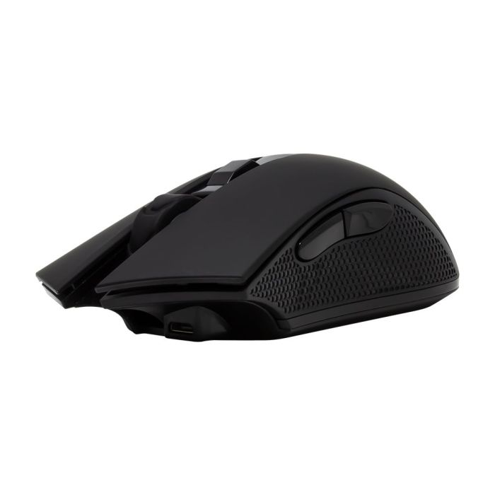 MOUSE VORAGO START THE GAME MO-600 INALÁMBRICO 2400 DPI 6 BOTONES RECARGABLE USB COLOR NEGRO