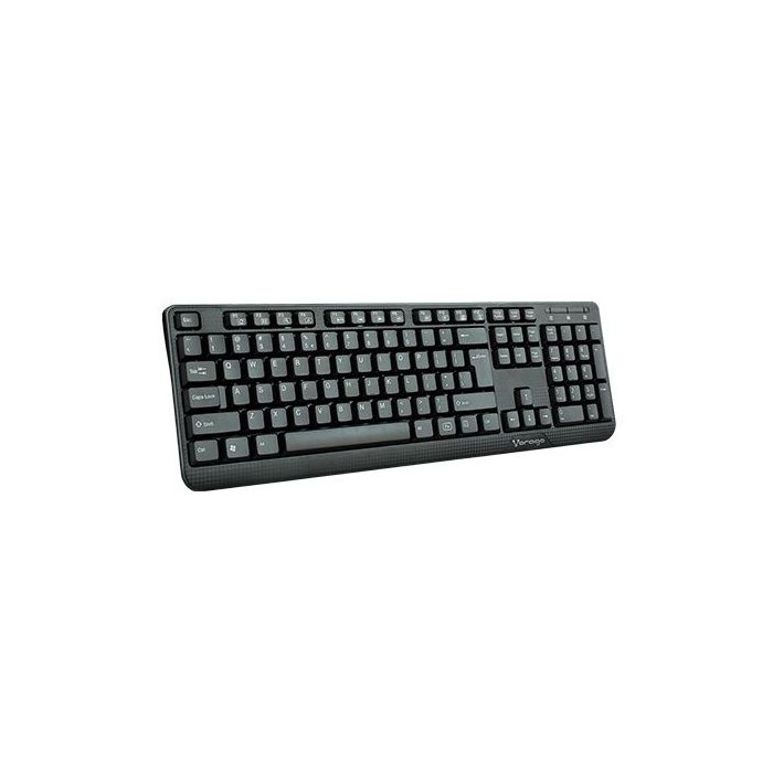 TECLADO VORAGO KB-102 MULTIMEDIA USB NEGRO 