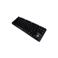 TECLADO MECÁNICO GAME FACTOR KBG500-BL RGB TENKEYLESS USB SWITCH AZUL COLOR NEGRO