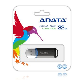 MEMORIA USB ADATA C906 COMPACTA 32 GB COLOR NEGRO 2