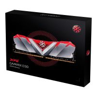MEMORIA XPG GAMMIX D30 UDIMM DDR4 16GB PC4-25600 3200MHZ CL16 1.35V CON DISIPADOR PC GAMER COLOR ROJO (AX4U320016G16A-S