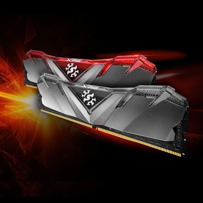 MEMORIA XPG GAMMIX D30 UDIMM DDR4 16GB PC4-25600 3200MHZ CL16 1.35V CON DISIPADOR PC GAMER COLOR ROJO (AX4U320016G16A-S