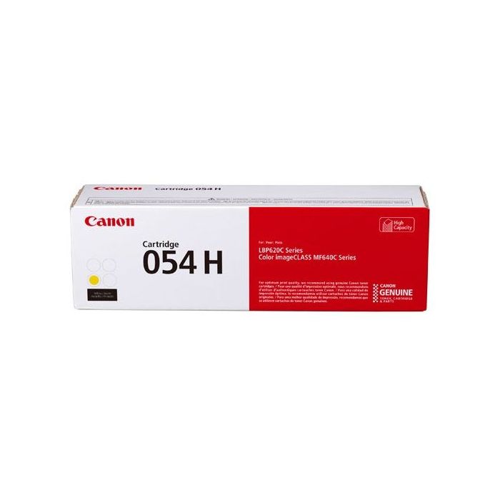 TONER CANON CARTRIDGE 054H 2300 PÁGINAS COLOR AMARILLO