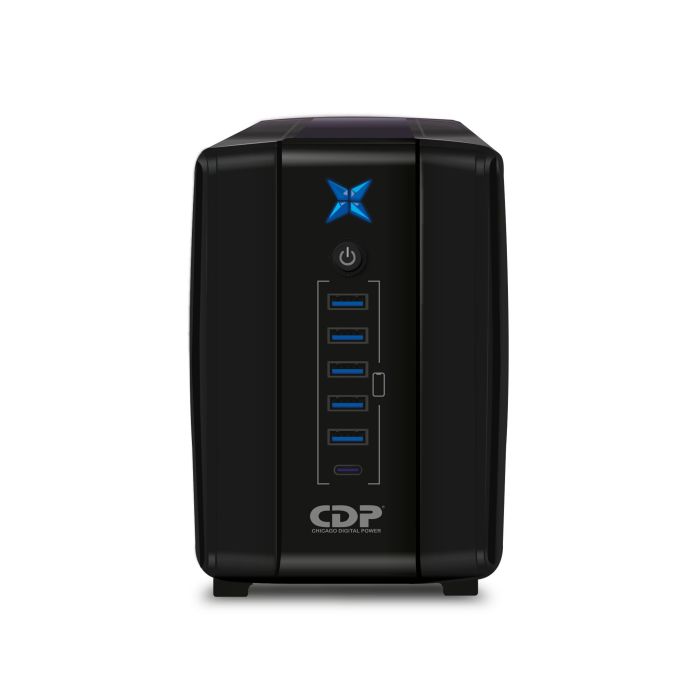 UPS CDP R-UPR 758 INTERACTIVO 750VA375W 8 CONTACTOS INDICADORES LED DE FUNCIONAMIENTO