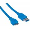 CABLE USB 3.0 MANHTATTAN A MACHO   MICRO B MACHO 1 MTS AZUL