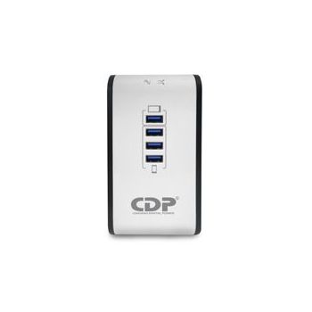 CDP R2CU-AVR1008 - REGULADOR DE VOLTAJE DE ESCRITORIO  NEMA 5-15  1000VA  500W  8 TOMAS DE SALIDA  1 TOMA PARA CARGA DE  2