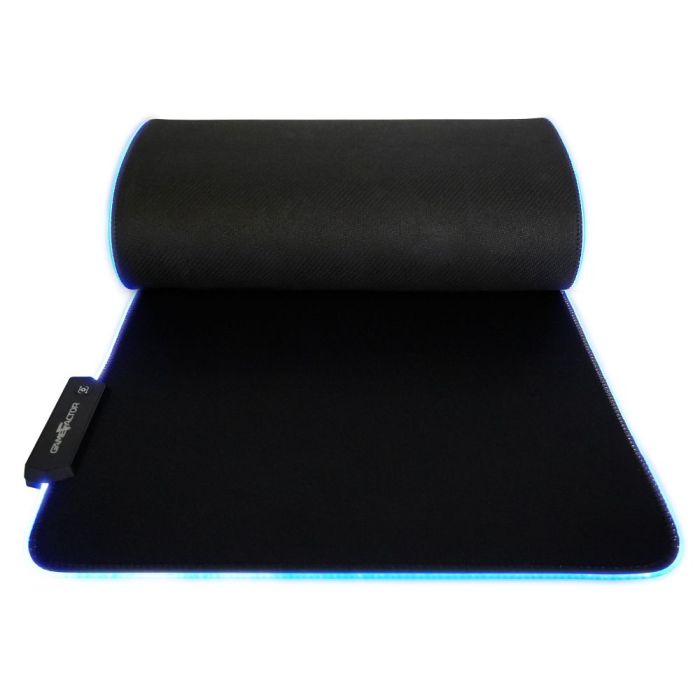 MOUSE PAD GAME FACTOR MPG500 XL ILUMINACIÓN RGB SPEED CONTROL COLOR NEGRO
