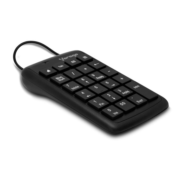 TECLADO NUMÉRICO VORAGO KB-105 ALÁMBRICO USB COLOR NEGRO