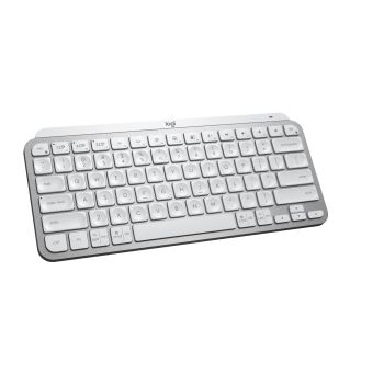 TECLADO LOGITECH MX KEYS MINI INALÁMBRICO MINIMALISTA COLOR GRIS CLARO 2