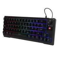 TECLADO VORAGO START THE GAME KB-506 MULTIMEDIA TKL FACTOR 65% RGB ALÁMBRICO ANTI-GHOSTING USB COLOR NEGRO