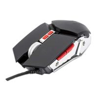 MOUSE MANHATTAN GAMING ÓPTICO LED 3200 DPI 7 BOTONES COLOR NEGRO-PLATA