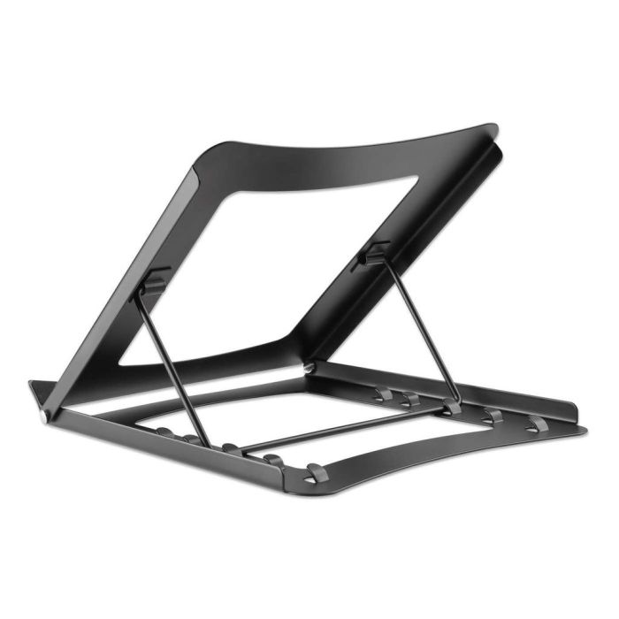 SOPORTE MANHATTAN AJUSTABLE PARA LAPTOPTABLET 10 A 15.6 PLEGABLE 5 POSICIONES HASTA 5 KG COLOR NEGRO