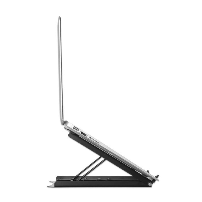 SOPORTE MANHATTAN AJUSTABLE PARA LAPTOPTABLET 10 A 15.6 PLEGABLE 5 POSICIONES HASTA 5 KG COLOR NEGRO