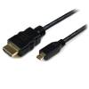 CABLE HDMI® DE ALTA VELOCIDAD CON ETHERNET A MICRO HDMI 3M - 2X MACHO - ADAPTADOR NEGRO - STARTECH.COM MOD. HDADMM3M