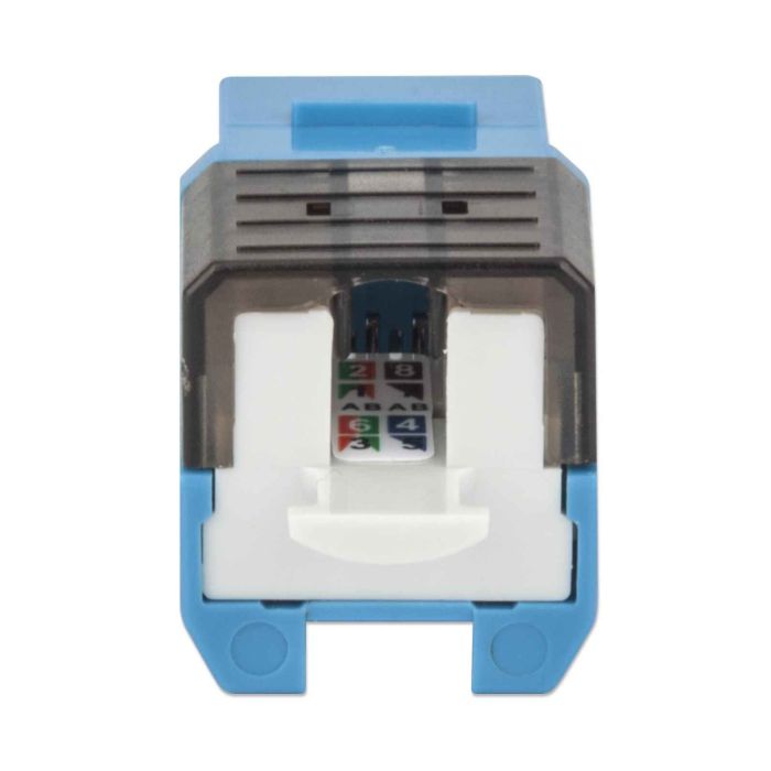 JACK INTELLINET KEYSTONE CAT6A DE IMPACTO UTP COLOR AZUL