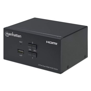 MANHATTAN SWITCH KVM HDMI DE 2 PUERTOS PARA DOS MONITORES