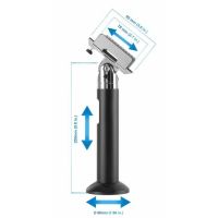 SOPORTE UNIVERSAL MANHATTAN PARA TERMINAL PUNTO DE VENTA GIRATORIO E INCLINABLE COLOR NEGRO