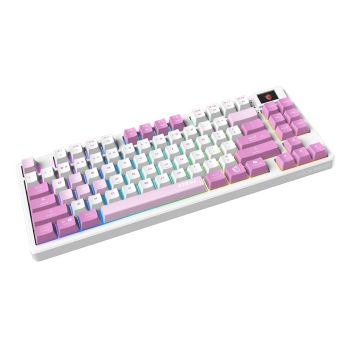 TECLADO MSI (FORGE GK600 TKL W VIOLET US) MECANICO INALAMBRICO,RGB, VIOLETA, COMPACTO 65 2