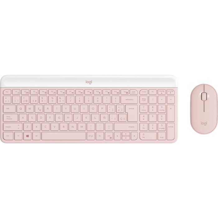 LOGITECH 920-011312 TECLADO RATÓN INCLUIDO OFICINA RF INALÁMBRICO QWERTY ESPAÑOL ROSA