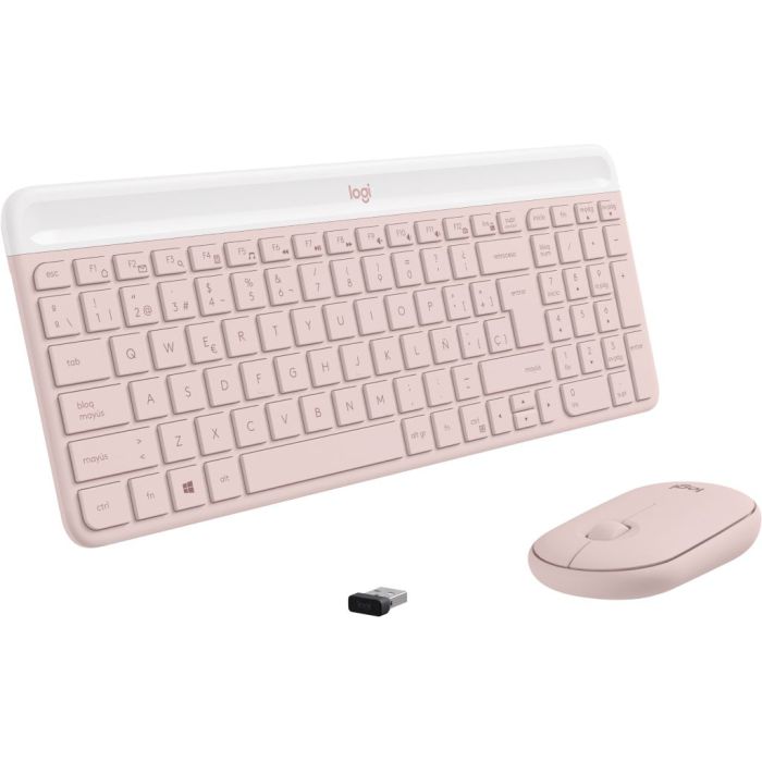 LOGITECH 920-011312 TECLADO RATÓN INCLUIDO OFICINA RF INALÁMBRICO QWERTY ESPAÑOL ROSA