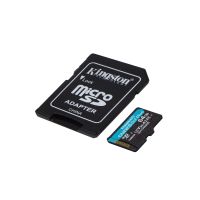 KINGSTON TECHNOLOGY TARJETA MICROSDXC CANVAS GO PLUS GEN4 DE 64 GB, 200 MBS, A2 U3 V30 Y ADAPTADOR