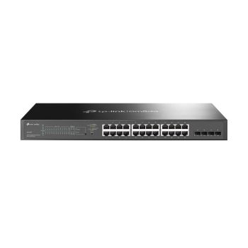 TP-LINK OMADA TL-SG2428P GESTIONADO L2L2+ GIGABIT ETHERNET (101001000) ENERGÍA SOBRE ETHERNET (POE) 1U NEGRO