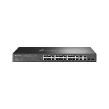 TP-LINK OMADA SL2428P SWITCH GESTIONADO L2 FAST ETHERNET (10100) ENERGÍA SOBRE ETHERNET (POE) 1U NEGRO